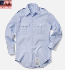 17x36 New USAF Us Air Force Male Service Dress Blues Shirt Long Sleeve A001