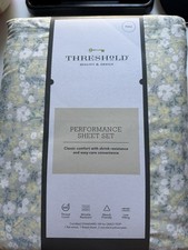 Threshold Full Size Performance 400 Thread Count Sheet Set DITSY SAGE FLORAL 4pc