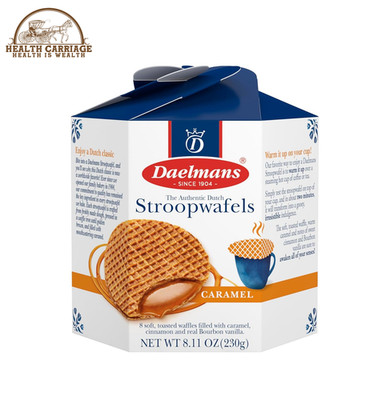 Caramel Stroopwafels - Waffle Cookies, Sweet Snack for Coffee & Tea, Authentic S