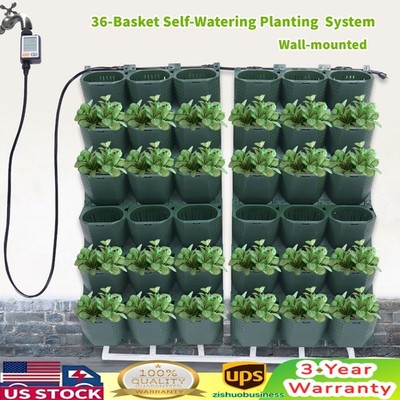 Stackable Planters Vertical Planter Garden Flower Pot hydroponic watering system