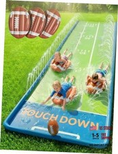 Triple Water Slides for Kids Backyard, 20FT Water Slide W/ 3 Bodyboards, 1