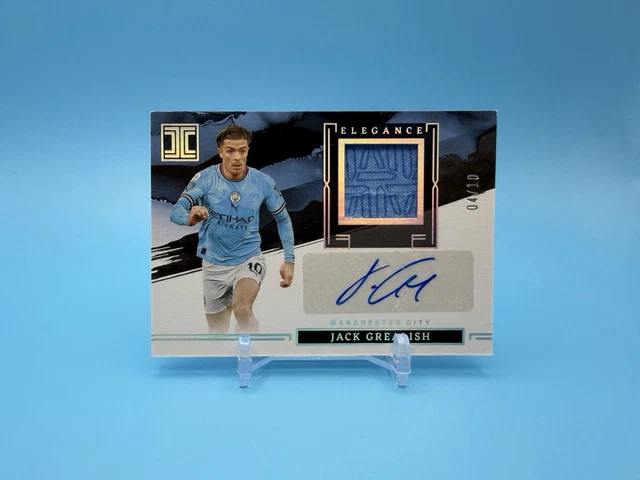 2022-23 Panini Impeccable Premier League Soccer Jack Grealish Patch Auto /10