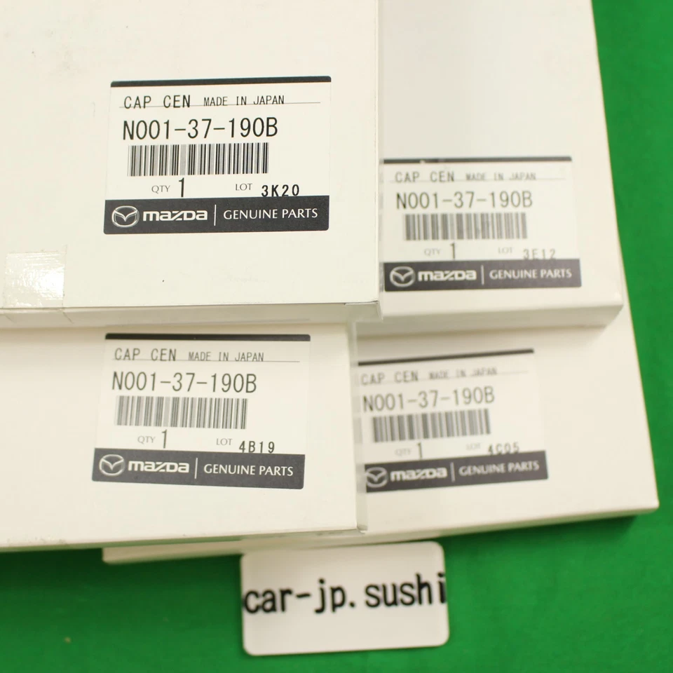 Mazda Genuine Miata MX-5 NA Eunos Wheel Center Caps Set of 4 N001-37-190B - Image 3 of 4