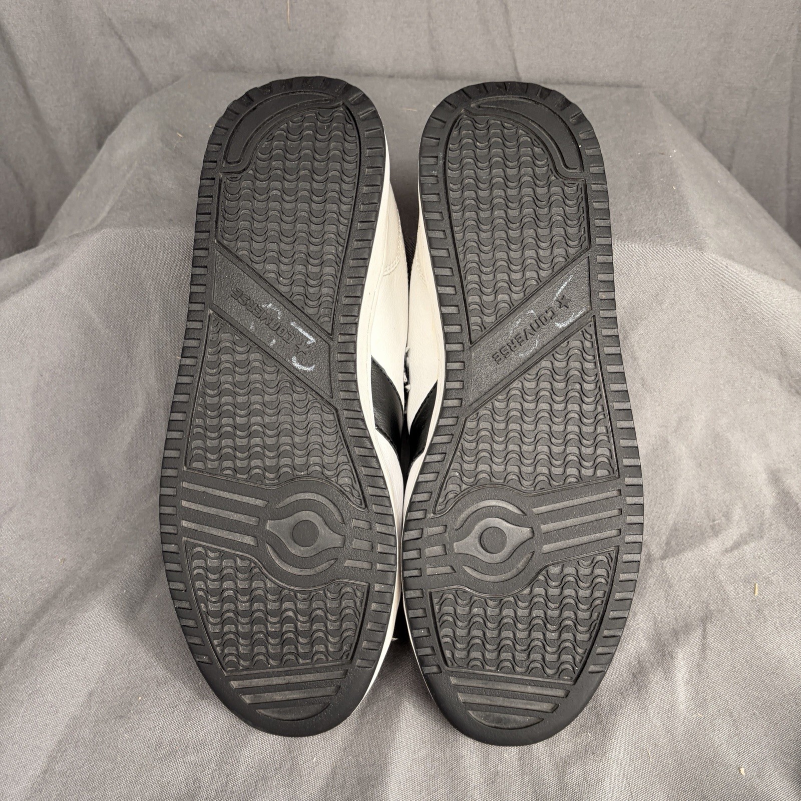 Converse All Star Low Strap Sneakers White Black Men’s 12 Leather thumbnail 6