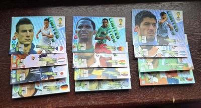 X12 VERSCHIEDENE LIMITIERTE AUFLAGE KARTEN LOT. Panini Adrenalyn XL World Cup 2014