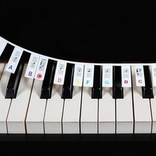 Removable Piano Keyboard Note Labels, 61 Key Full Size Silicone Piano Keyboard