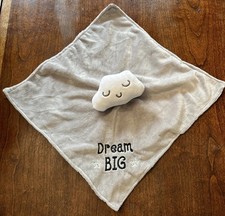 Duck Duck Goose Gray  White Cloud Security Blanket Dream Big Baby Lovey Toy