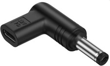 Female USB C to Male DC 5.5mm x 2.1mm Converter, 12V 3A Type C Input to...