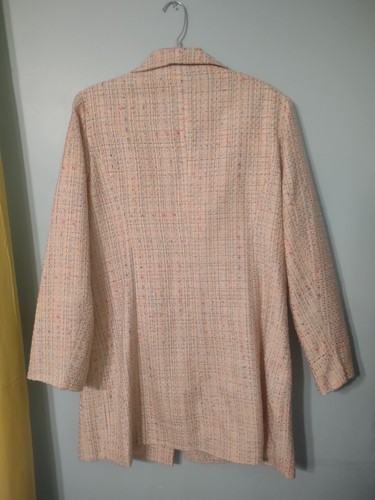 Blazer forrado traje de tweed de dos piezas para mujer Laura Scott + falda 16 carrera Pascua - Imagen 6 de 8