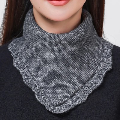 Dicker Winter Schal Damen Streifen Ribstrick Halstuch Knitted Warm Wrap