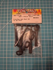 Yokomo BD-5 BD-7 BD-016 Front/Rear Body Mount Set Black 1/10