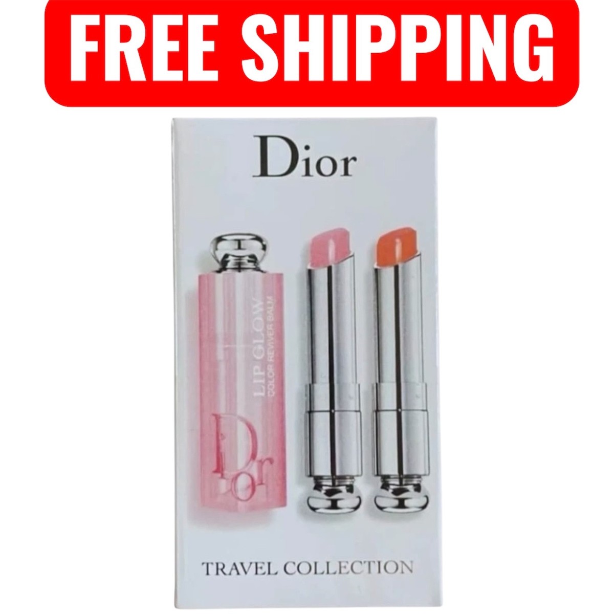 リップグロス DIOR ADDICT LIP GLOW COLOR REVIVER DUO Dior Addict Lip Glow Reviver Duo 001 Pink 004 Coral Lipstick Gloss