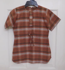 NWT Rylee + Cru Brown Plaid Soft Flannel Dress sz 4/5 or 6/7