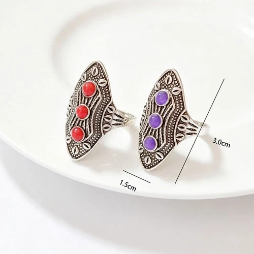 Wholesale 50pcs Lot Bohemian Ethnic Style Ring Hollow Carving Jewelry Men Women image 6