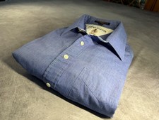 Vintage Tommy Hilfiger Dress Shirt Mens Blue Oxford Button Down MIHK Hong Kong