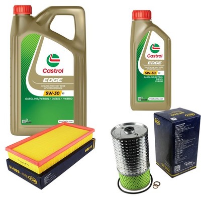 SCT Inspektionspaket 6L CASTROL EDGE 5W-30 C3 für Mitsubishi Space Star 1.6 16V