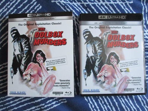 TOOLBOX MURDERS , 4K UHD & BLU-RAY , BLUE UNDERGROUND , WITH SLIPCOVER , A,B,C