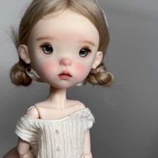 Landoudou 1/6 BJD Bare Doll Girl Resin Jointed Doll Eyes  Face Makeup DIY Gifts