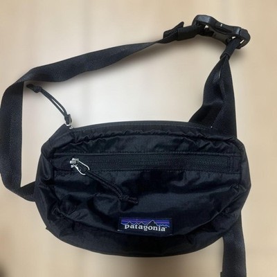 Patagonia Gürteltasche Schwarz Nylon Mesh Active Bauchtasche Unisex Neu