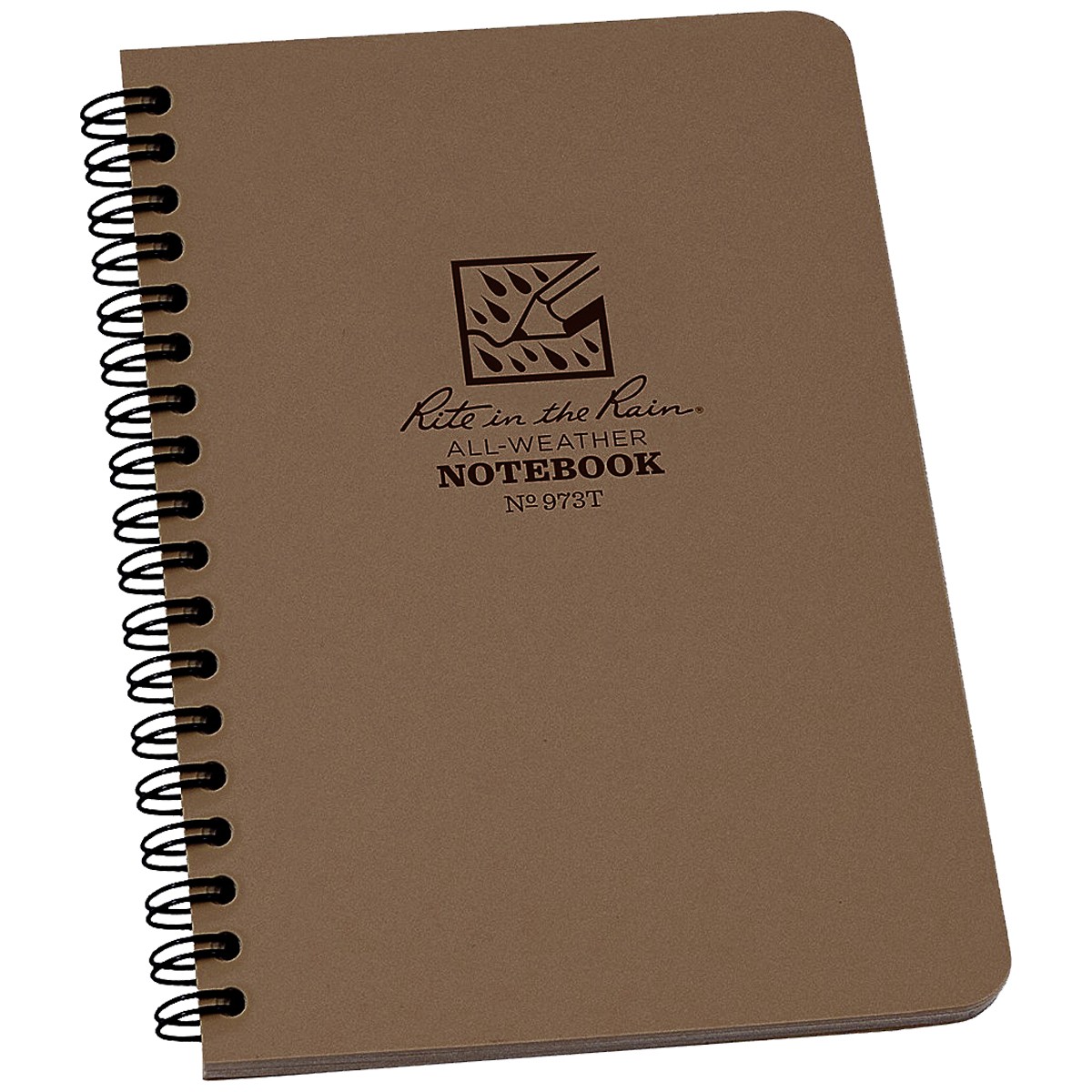 Rite in the Rain All-Weather Universal Side Spiral Notebook Survival Tan