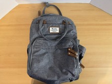Ruvalino Multifunction Travel Diaper Bag Backpack Heather Gray Large