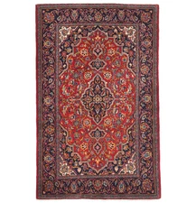 Handmade Floral Design Vintage Oriental Rug 3'6X5'4 ft Entryway Farmhouse Carpet