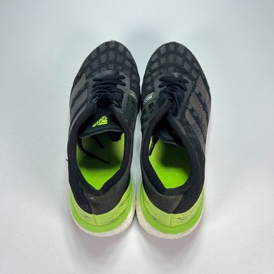 Adidas Adizero Boston 9 Black Signal Green Running Shoes Men’s Size 8.5 EG4657 Adidas Adizero Boston 9 Black Signal Green Running Shoes  main image 3