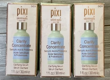 3 Pixi Skintreats Clarity Concentrate Serum 1 fl oz (30mL) Probiotics NEW