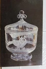 New York NY Corning Glass Center Steuben Merry Go Round Bowl Postcard Old View