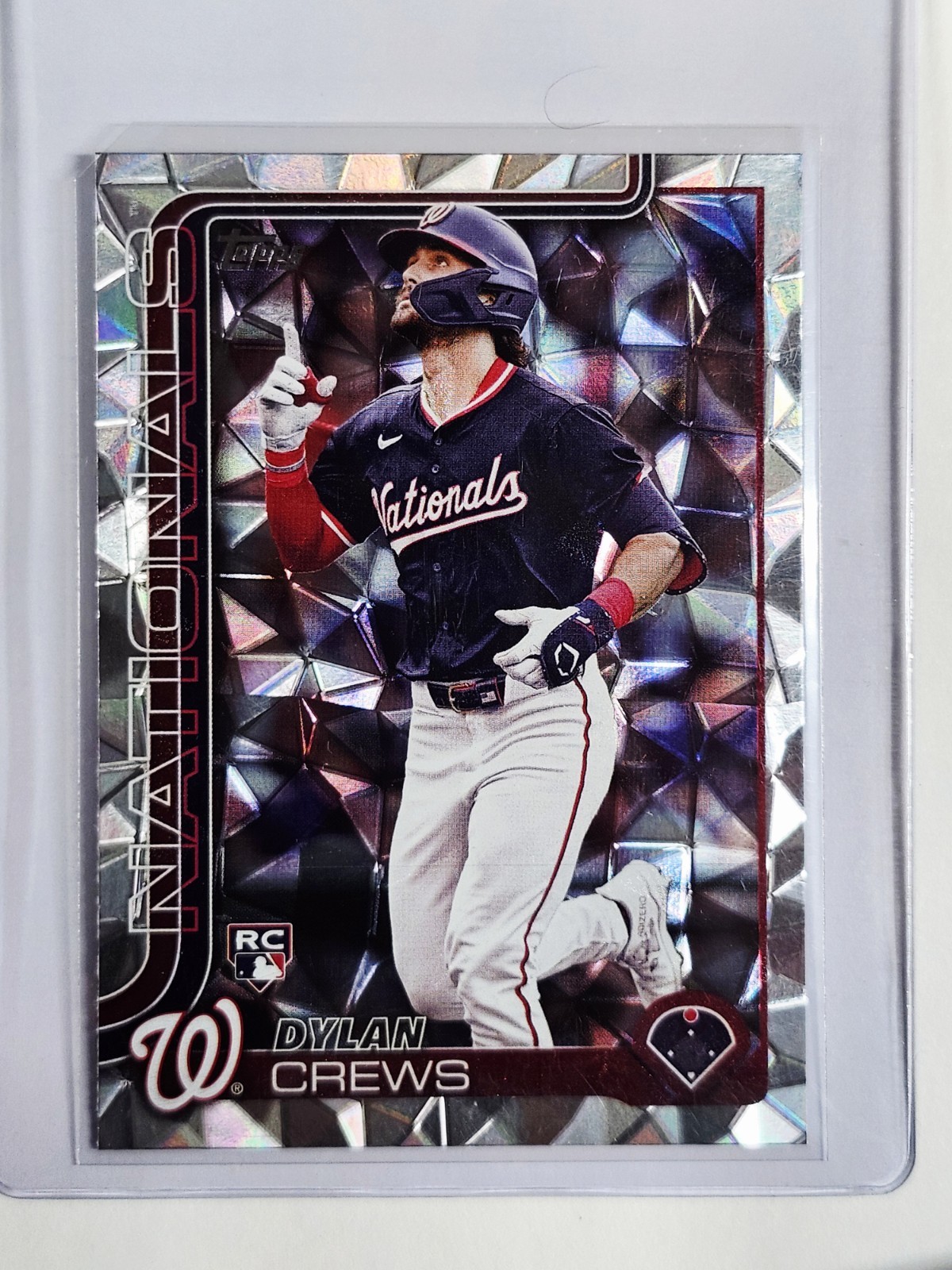 2025 Topps Series 1 Dylan Crews #74 Diamante Foil (RC) Rookie SP RARE
