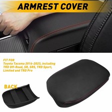 Center Console Armrest Cover Pad Protector For Toyota Tacoma 2016-2023 Leather A