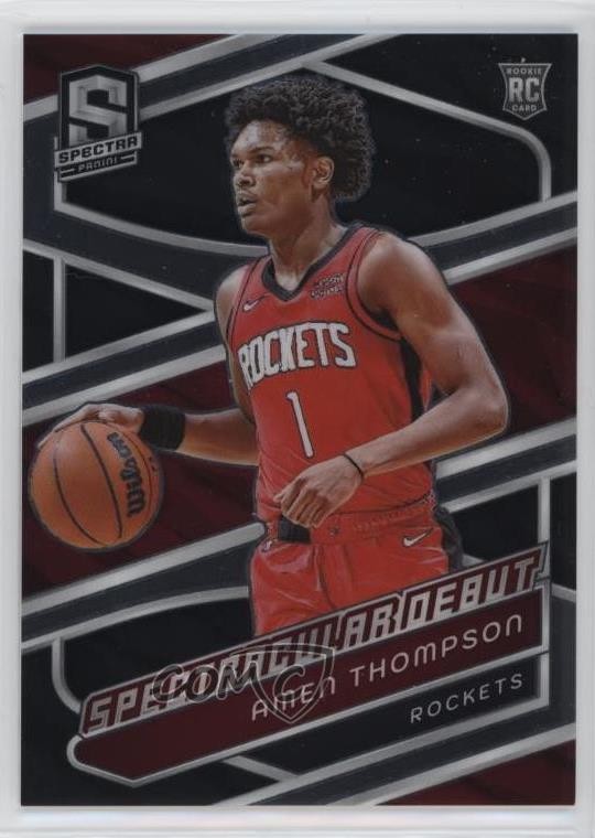 2023-24 Panini Spectra Spectacular Debut Amen Thompson #185 Rookie RC 14mf