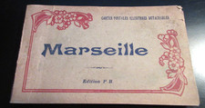 Vintage Packet Of 18 Illus. Detachable Post Cards From Marseille, France Unused