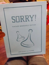 Sorry Vintage Bookshelf Edition by WS Game Company Sorry! Deluxe Board Game New