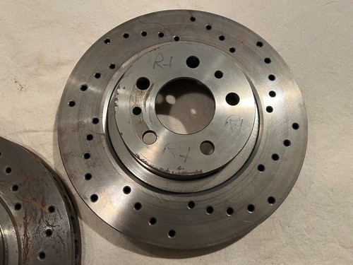 1988-1991 FERRARI TESTAROSSA BREMBO PERFORMANCE BRAKE DISC ROTORS FRONT SET- NEW - Picture 11 of 21