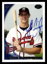 Todd Cunningham signed auto 2010 Topps Pro Debut #365 card Rome Braves