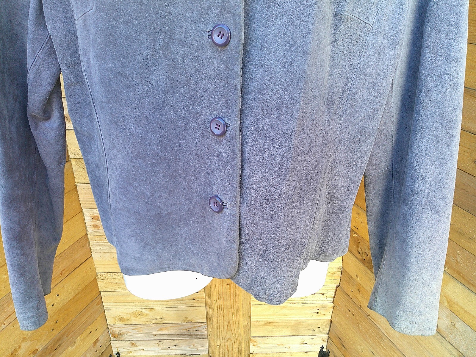 Pendleton Suede Leather Blazer Jacket Womens XL B… - image 6