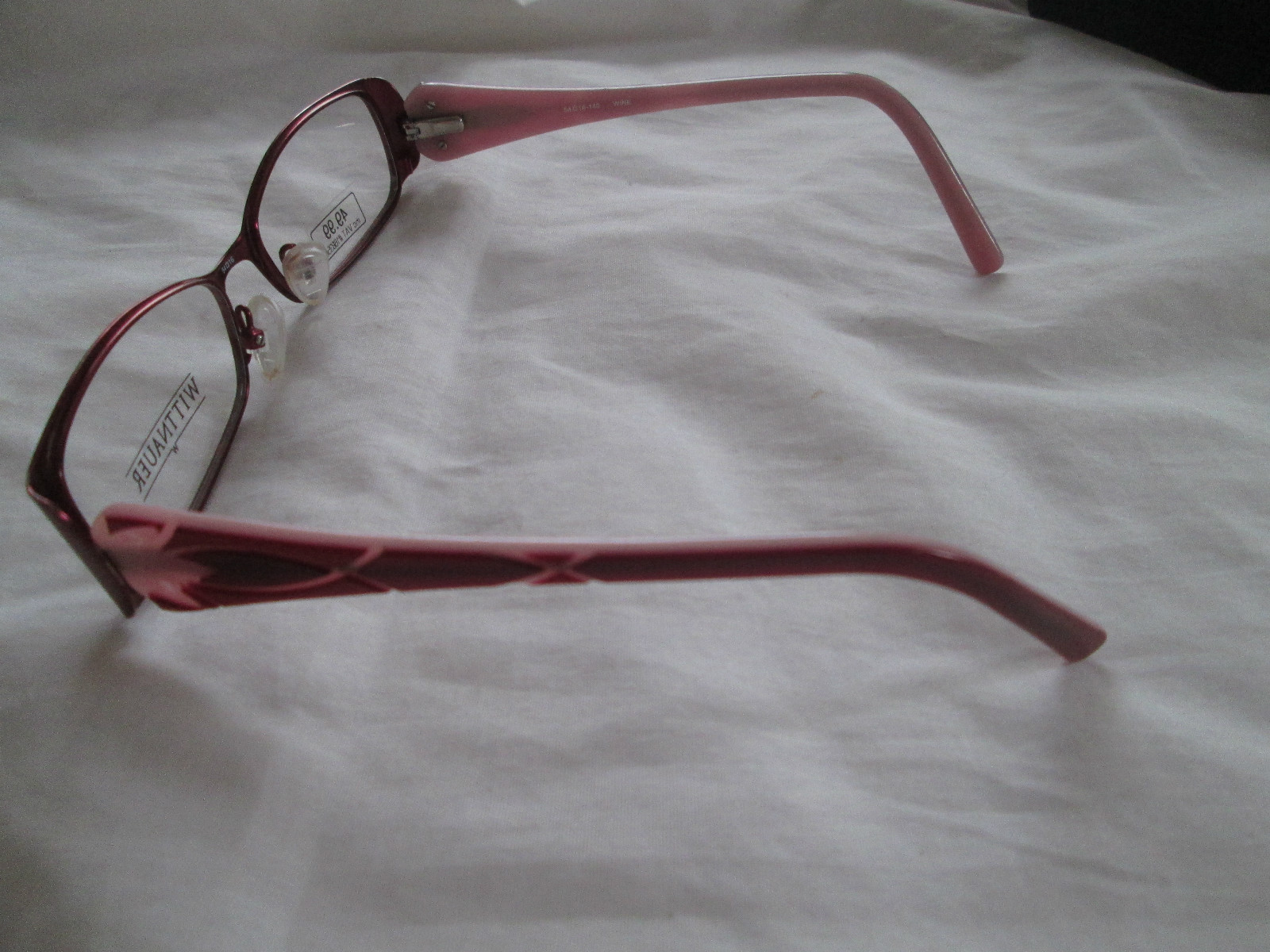 Wittnauer pink glasses frames. Fay. New. With case. eBay