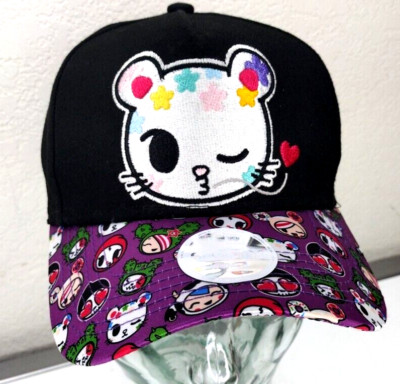NEW ERA 9Forty + tokidoki + Women's Snap Back Cap Black Simone Legno Manga Anime