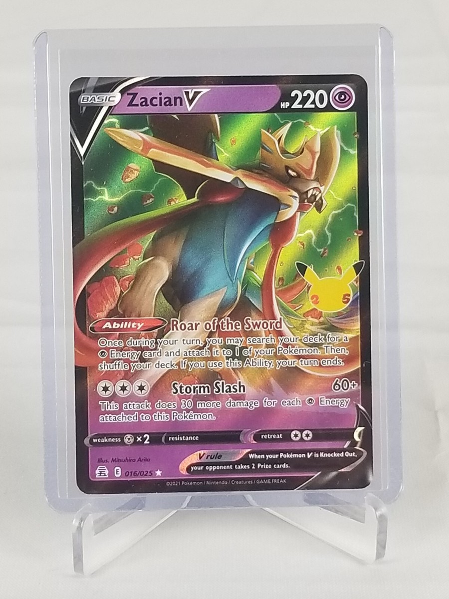 Zacian V Hp 220 Holo #16 Pokemon Card 2021 | eBay
