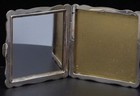 Beautiful Antique 900 Coin Silver Makeup Compact w/Ornate Detailing Art Nouveau — photo 6