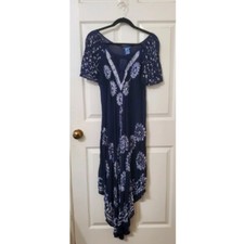 Women's Rayon Navy Sundress Free Size/One Size