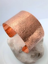 Pure copper adjustable bracelet with hammer work,handmade,free UK delivery,gift