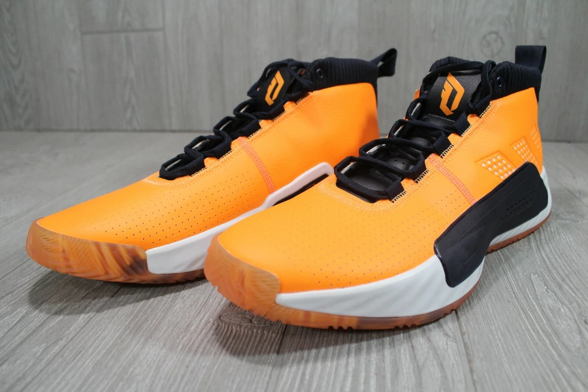 Paradoja radical captura 53 adidas Dame 5 Vegas Damian Lillard Orange White Basketball Shoes EF9801  SZ 15