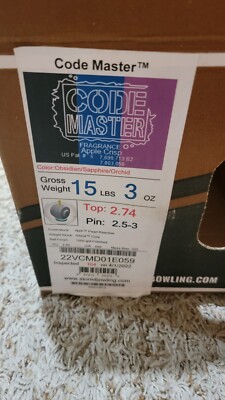 Storm Code Master Bowling Ball 1st Quality | 15 Pounds | 2.5-3