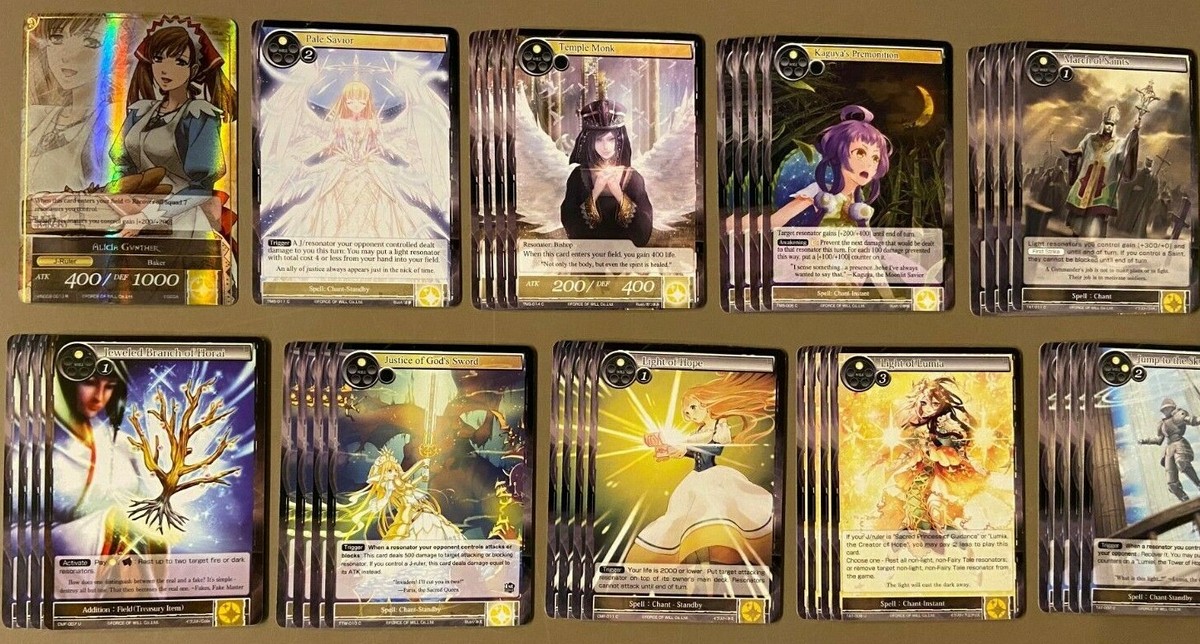 FORCE OF WILL: Mono White Extreme Force Deck 6 w/ Alicia