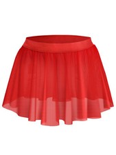 UK Men Sissy Mesh Ruffled Skirt Crossdress Lingerie Elastic Maid