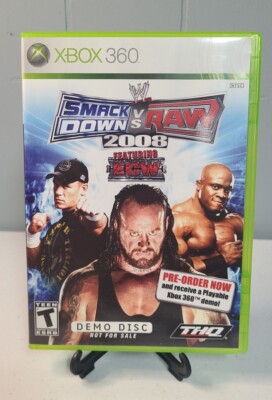 WWE SmackDown vs. Raw 2008   Demo Disc Not For Sale (Xbox 360, 2007) Rare