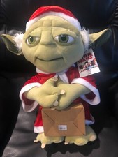 Disney Gemmy Yoda Santa plush Christmas Star Wars approx 2 ft inside decor new