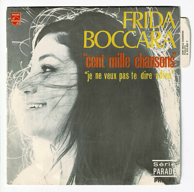 Frida Boccara Vinyl 45 Runden 7 '' Cent Mille Chansons -philips 370698 Rastzunge